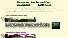 What Franceadom.fr website looked like in 2016 (8 years ago)