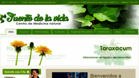 What Fuentedelavida.info website looked like in 2016 (8 years ago)