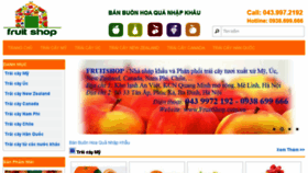 What Fruitshop.com.vn website looked like in 2016 (8 years ago)