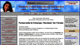 What Frauen-osteuropa.info website looked like in 2016 (8 years ago)