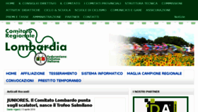 What Federciclismolombardia.it website looked like in 2016 (8 years ago)