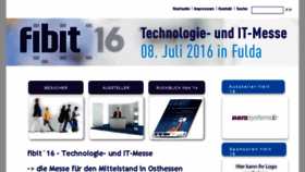 What Fibit.de website looked like in 2016 (8 years ago)