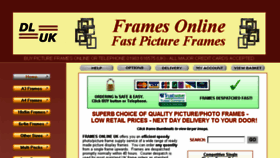 What Framesonlineuk.com website looked like in 2016 (8 years ago)