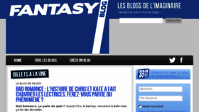 What Fantasyblog.fr website looked like in 2016 (8 years ago)