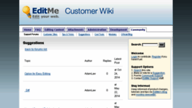 What Feedback.editme.com website looked like in 2016 (8 years ago)