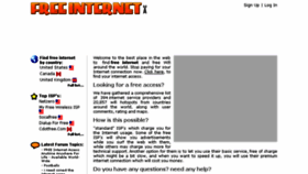 What Free-internet.name website looked like in 2016 (8 years ago)