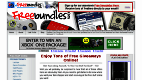 What Freebundles.com website looked like in 2016 (8 years ago)