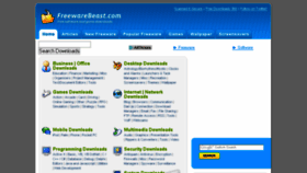 What Freewarebeast.com website looked like in 2016 (8 years ago)