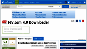 What Flvdownloader.en.softonic.com website looked like in 2016 (8 years ago)