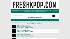What Freshkpop.com website looked like in 2016 (8 years ago)