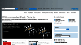 What Festo-didactic.de website looked like in 2016 (8 years ago)