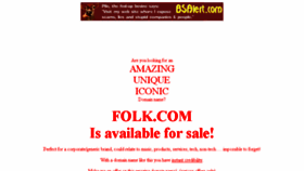 What Folk.com website looked like in 2016 (8 years ago)