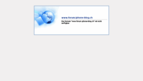 What Forum.iphone-blog.ch website looked like in 2016 (8 years ago)