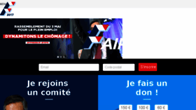 What Francoisfillon.org website looked like in 2016 (8 years ago)