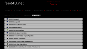 What Feed4u.tv website looked like in 2016 (8 years ago)