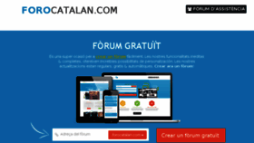 What Forocatalan.com website looked like in 2016 (8 years ago)