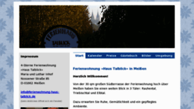 What Ferienwohnung-haus-talblick.de website looked like in 2016 (8 years ago)
