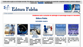 What Fidelia.ro website looked like in 2016 (8 years ago)