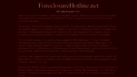 What Foreclosurehotline.net website looked like in 2016 (8 years ago)