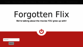 What Forgottenflix.com website looked like in 2016 (8 years ago)