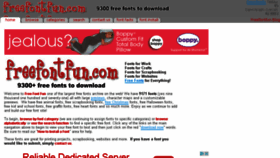 What Freefontfun.com website looked like in 2016 (8 years ago)