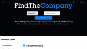 What Findthecompany.com website looked like in 2016 (8 years ago)
