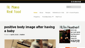 What Fitmamarealfood.com website looked like in 2016 (8 years ago)