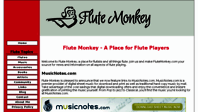 What Flutemonkey.com website looked like in 2016 (8 years ago)