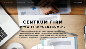What Firmycentrum.pl website looked like in 2016 (7 years ago)