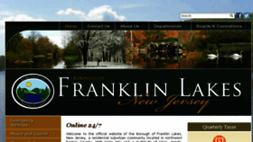What Franklinlakes.org website looked like in 2016 (7 years ago)
