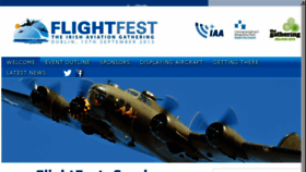 What Flightfest.ie website looked like in 2016 (8 years ago)
