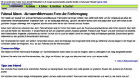What Fahrradeln.de website looked like in 2016 (8 years ago)