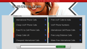 What Famcalls.com website looked like in 2016 (8 years ago)