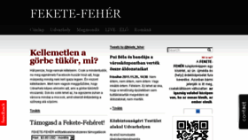 What Fekete-feher.info website looked like in 2016 (8 years ago)