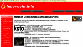 What Feuerwehr.info website looked like in 2016 (10 years ago)