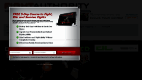What Fightauthority.com website looked like in 2016 (8 years ago)