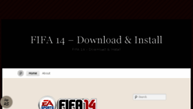 What Fifa14installer.wordpress.com website looked like in 2016 (8 years ago)