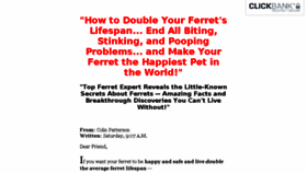 What Findoutaboutferrets.com website looked like in 2016 (8 years ago)