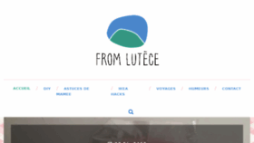 What Fromlutece.com website looked like in 2016 (9 years ago)