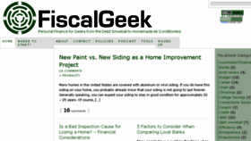 What Fiscalgeek.com website looked like in 2016 (7 years ago)