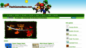 What Flashgamesbase.com website looked like in 2016 (8 years ago)