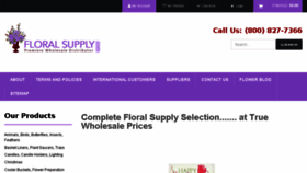 What Floralsupply.com website looked like in 2016 (8 years ago)