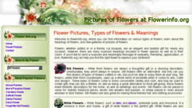 What Flowerinfo.org website looked like in 2016 (8 years ago)