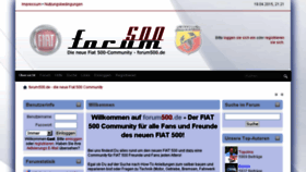 What Forum500.de website looked like in 2016 (10 years ago)