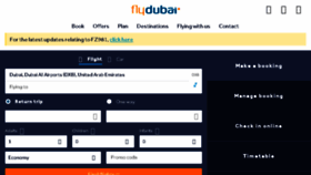 What Flydubai.com website looked like in 2016 (8 years ago)