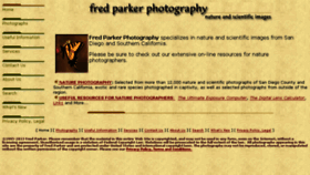 What Fredparker.com website looked like in 2016 (8 years ago)