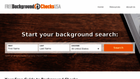 What Freebackgroundchecksusa.com website looked like in 2016 (8 years ago)