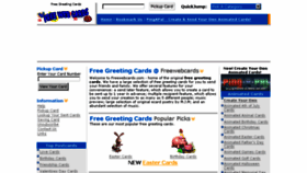 What Freewebcards.com website looked like in 2016 (8 years ago)