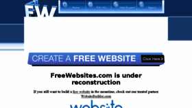 What Freewebsites.com website looked like in 2016 (8 years ago)