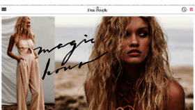 What Freepeople.com website looked like in 2016 (8 years ago)